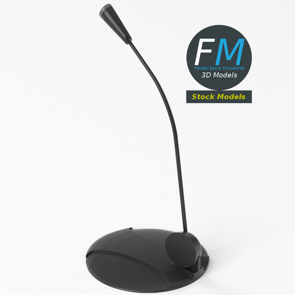 3D-Modell - Tischmikrofon - 05