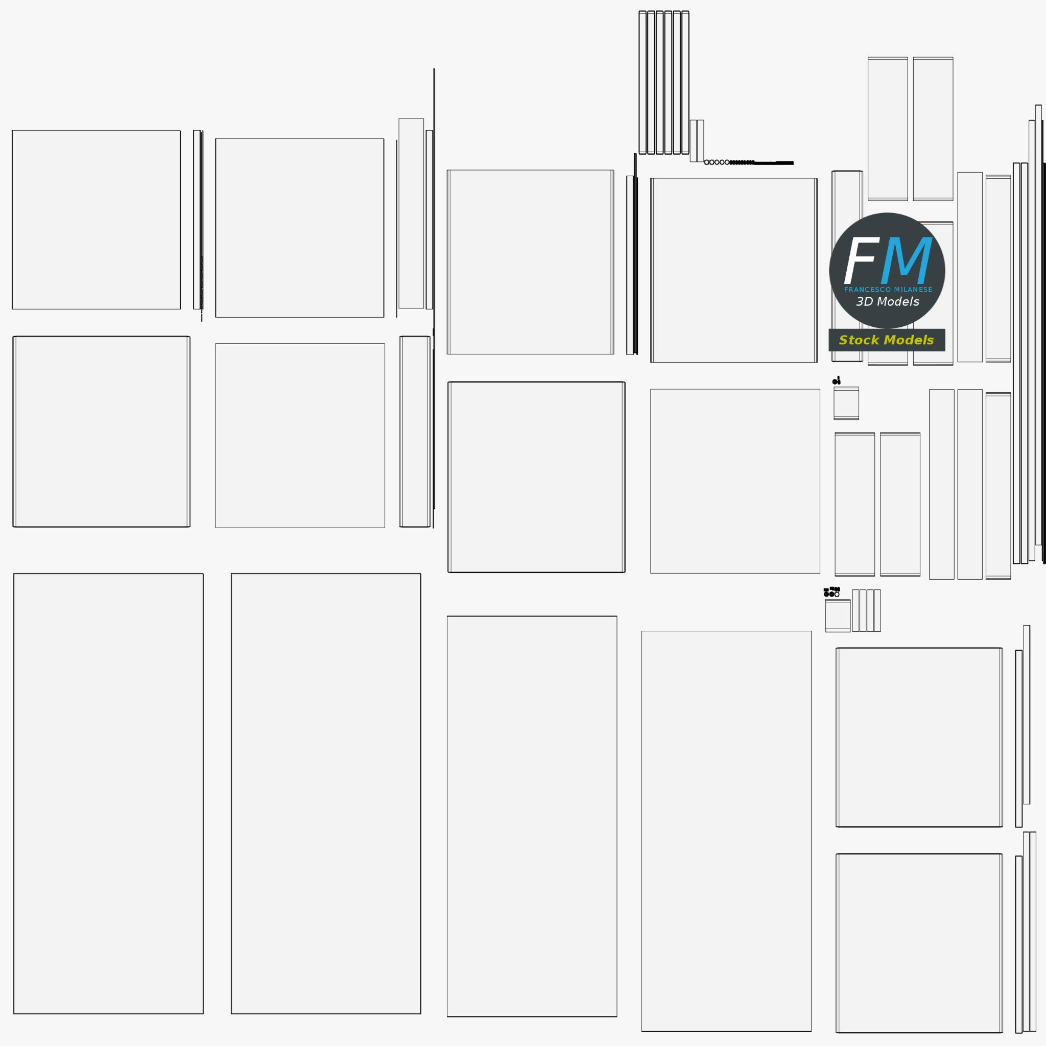 3D-Modell - Schreibtisch mit Schubladen - 11 3D-Modell - Schreibtisch mit Schubladen - 11