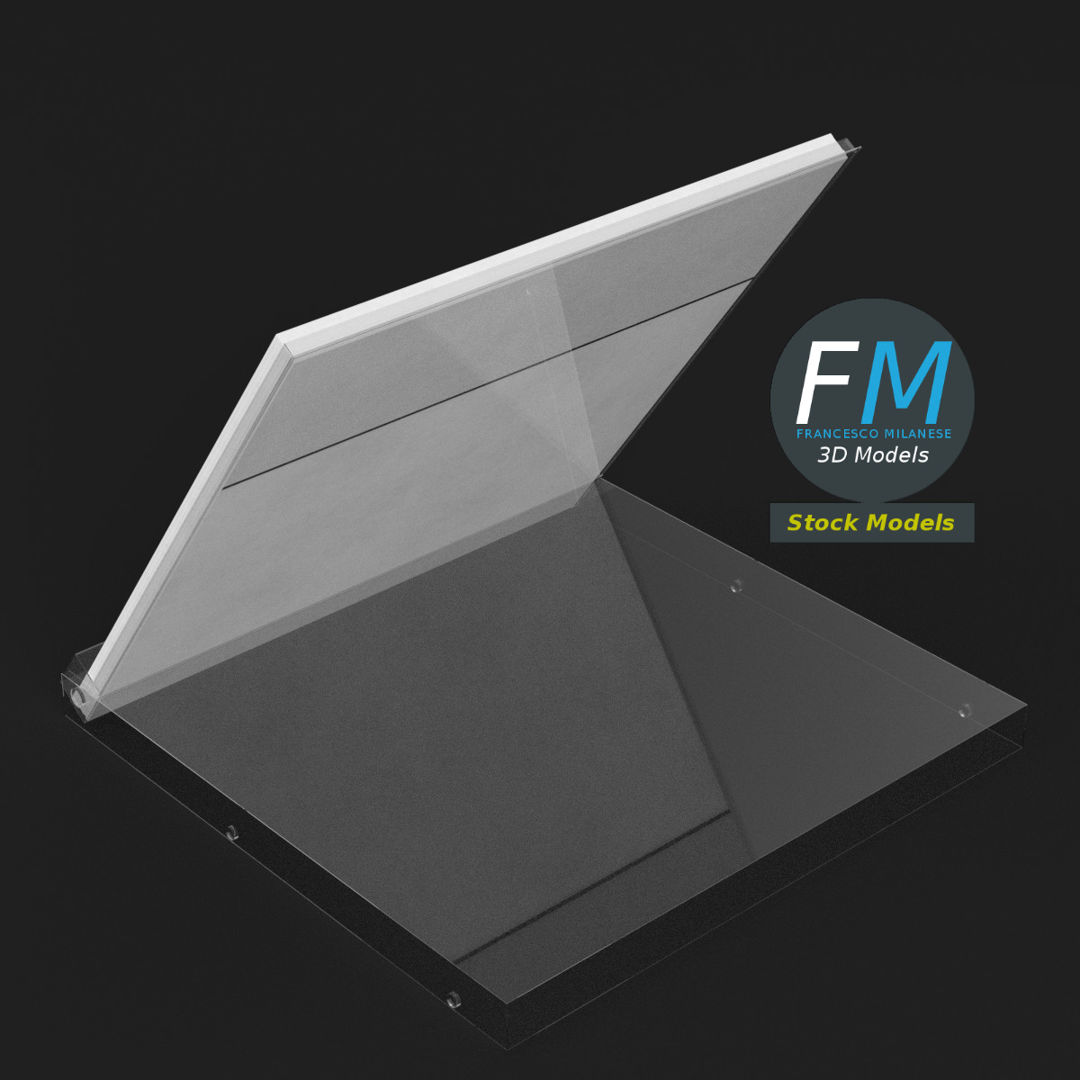 3D-Modell - Acryl-Tischkalenderhalter - 02
