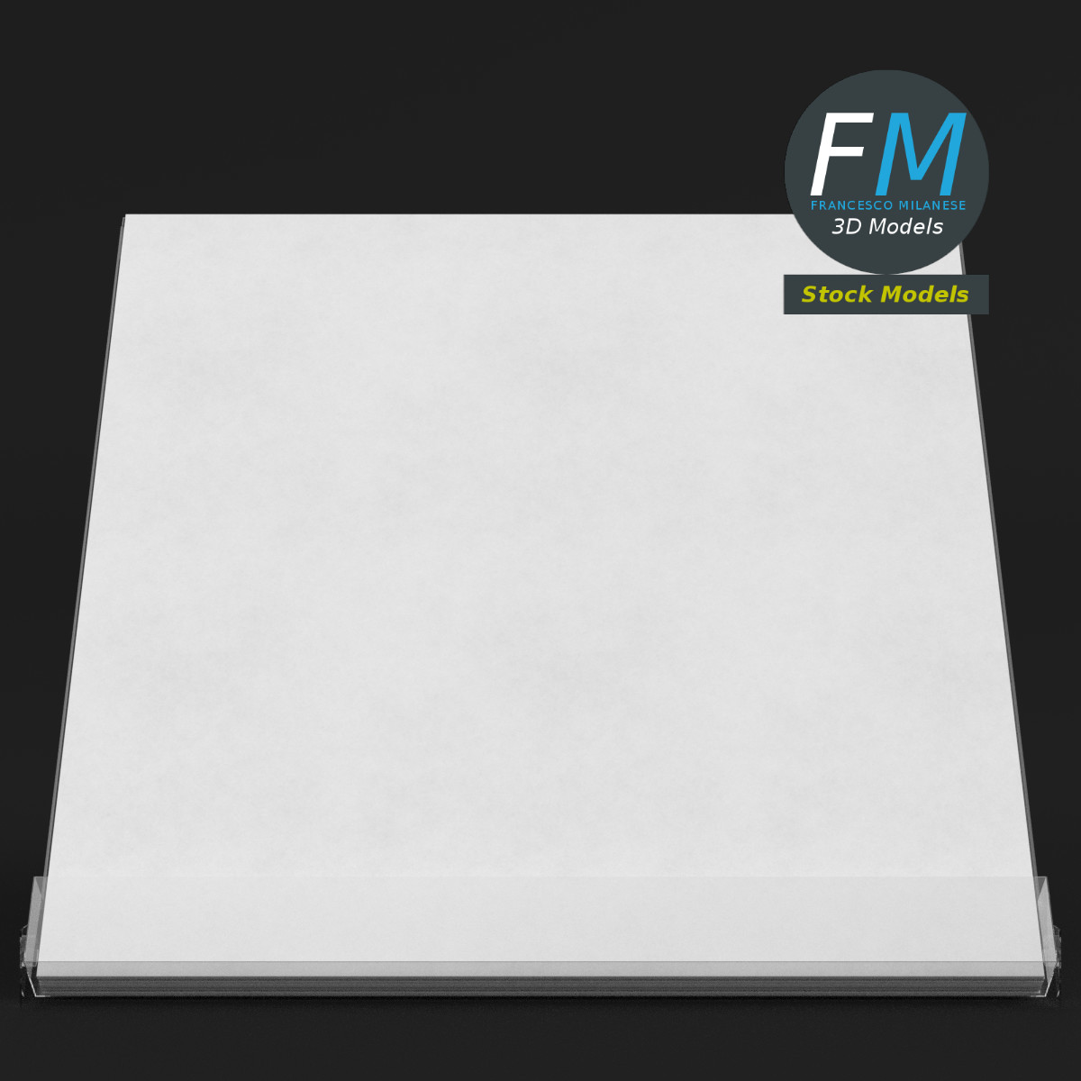 3D-Modell - Acryl-Tischkalenderhalter - 03