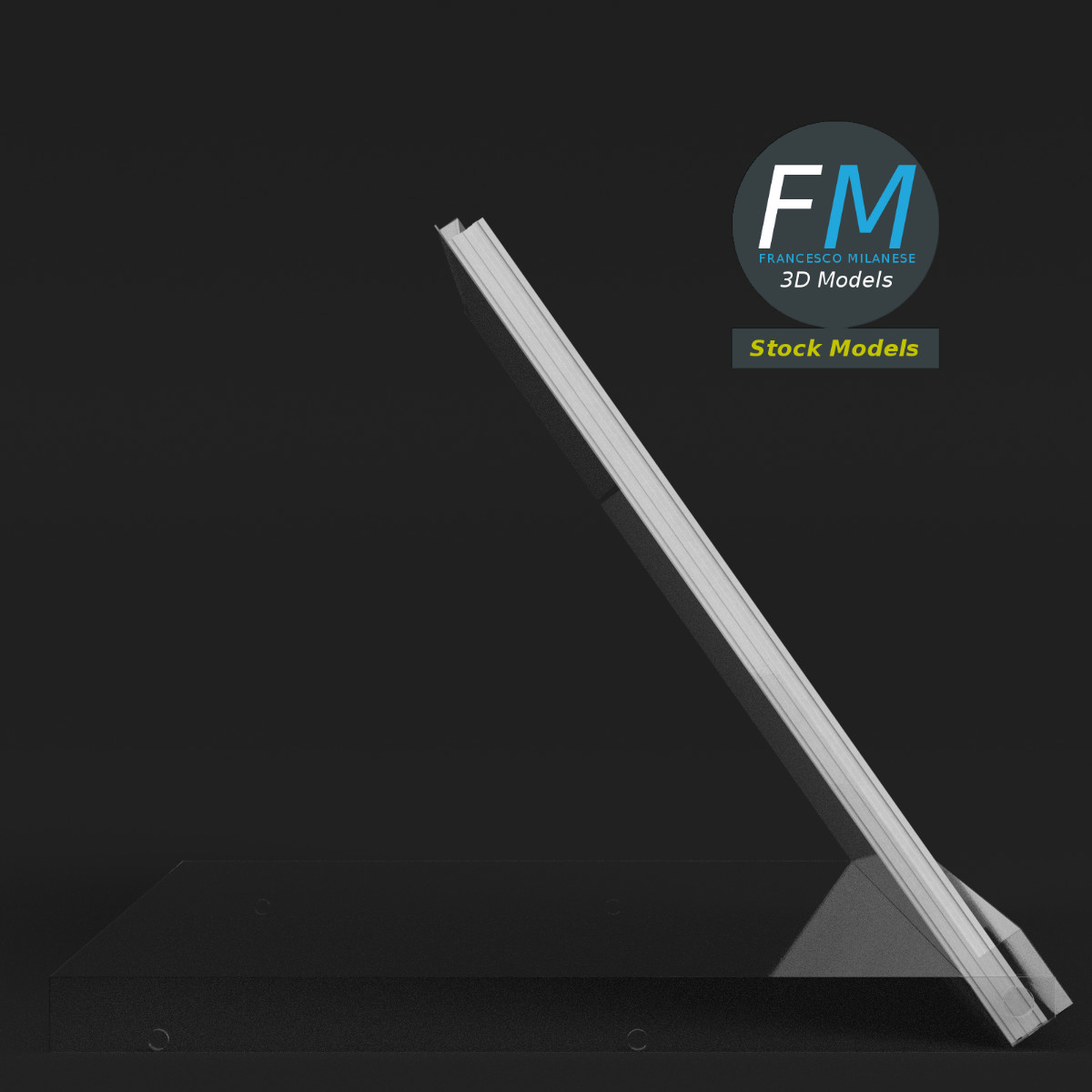 3D-Modell - Acryl-Tischkalenderhalter - 04