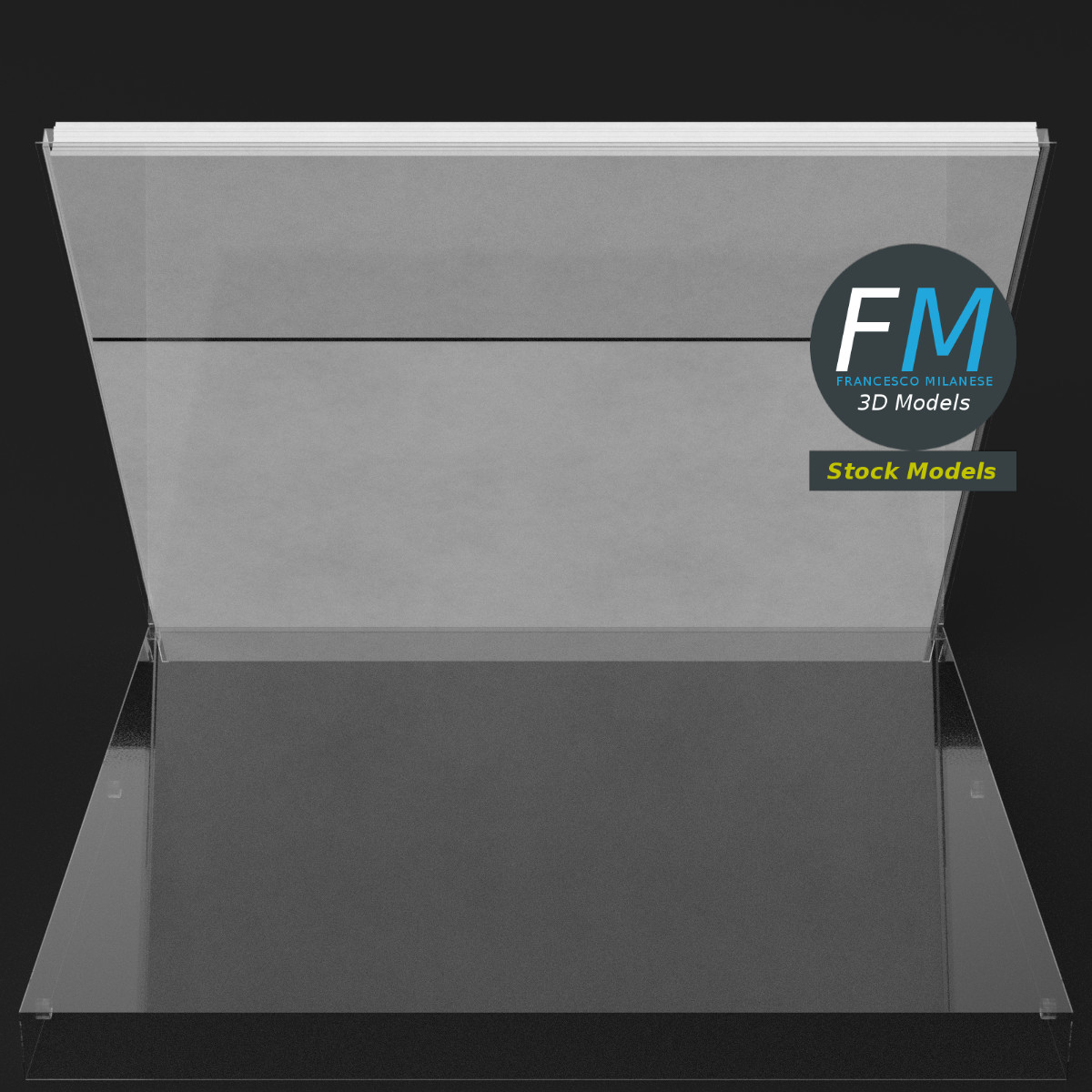 3D-Modell - Acryl-Tischkalenderhalter - 05