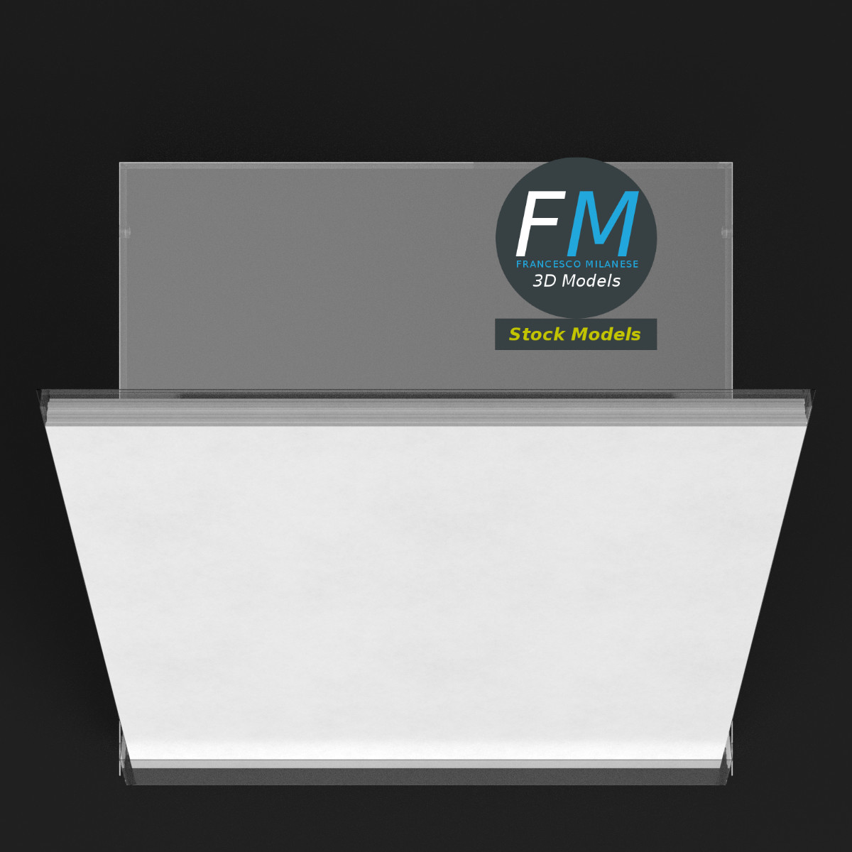3D-Modell - Acryl-Tischkalenderhalter - 06