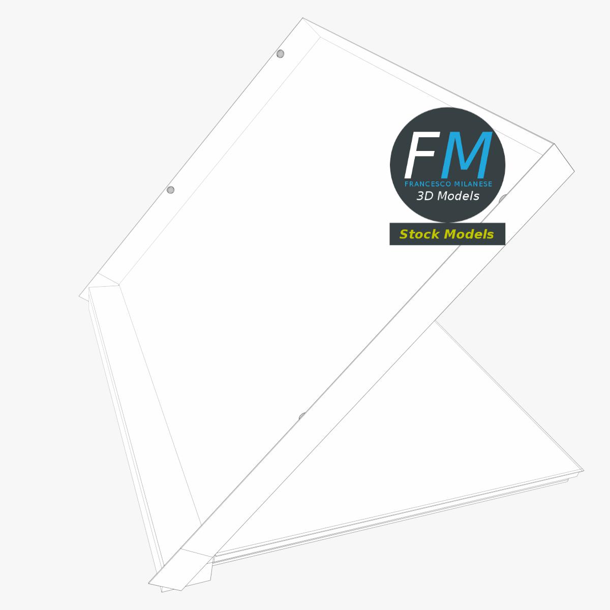 3D-Modell - Acryl-Tischkalenderhalter - 08