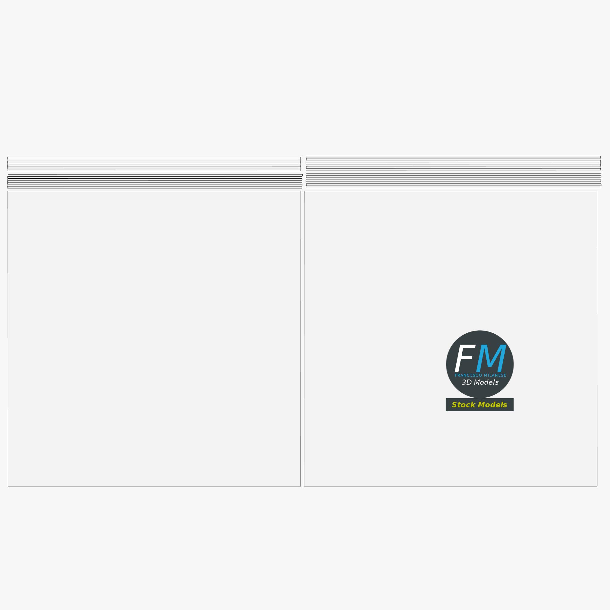 3D-Modell - Acryl-Tischkalenderhalter - 12 3D-Modell - Acryl-Tischkalenderhalter - 12