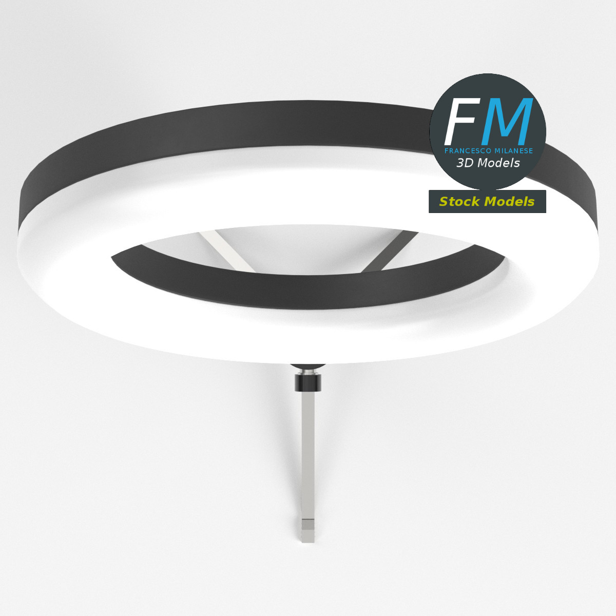 3D-Modell - Schreibtisch-Ringlicht-Set mit Stativ - 06