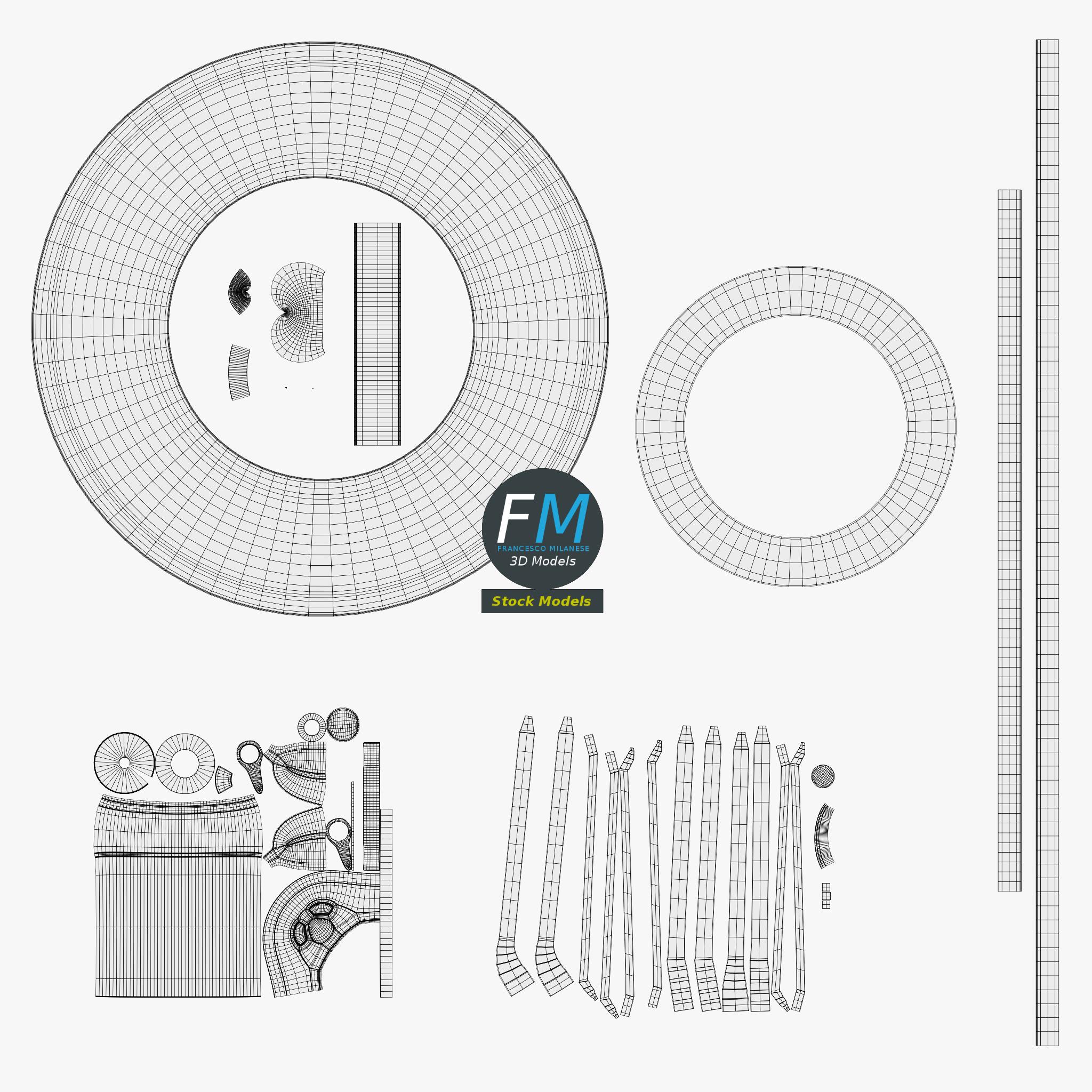 3D-Modell - Schreibtisch-Ringlicht-Set mit Stativ - 11 3D-Modell - Schreibtisch-Ringlicht-Set mit Stativ - 11