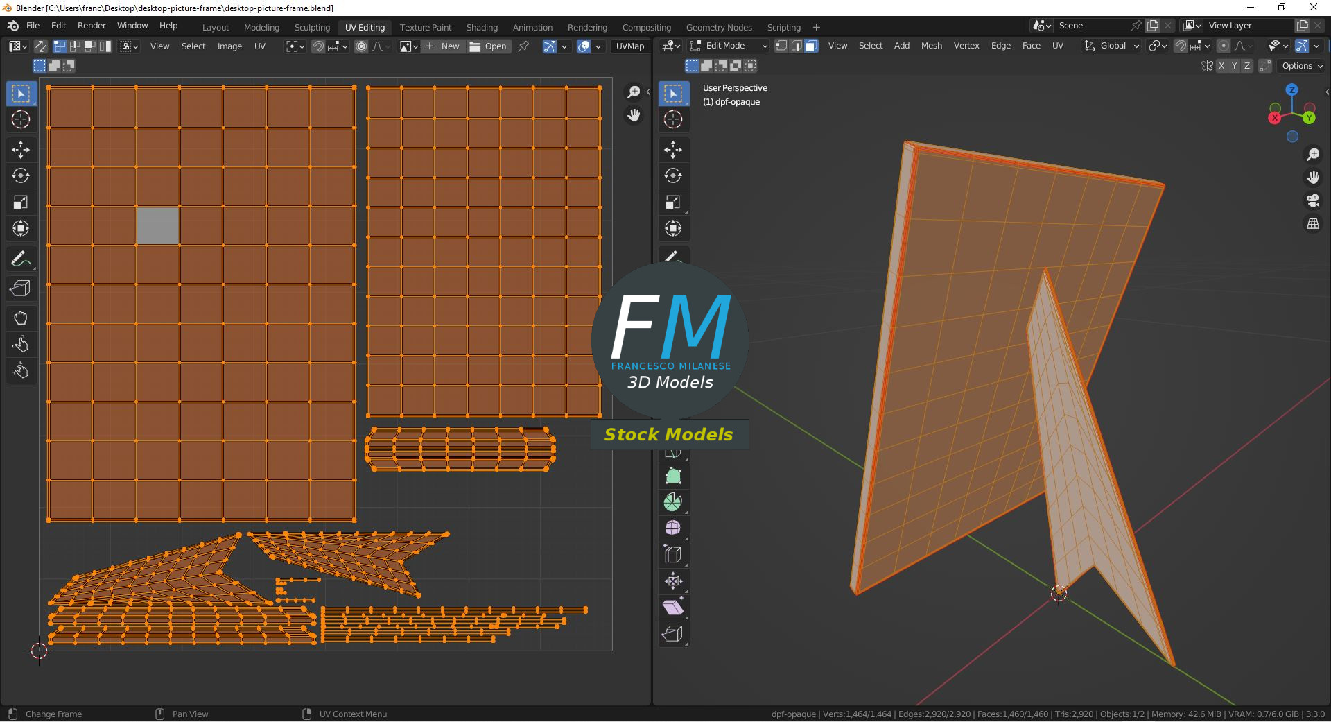 3D-Modell - Tisch-Bilderrahmen - 10