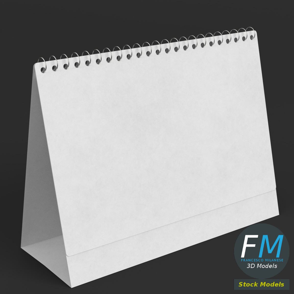 3D-Modell - Tischkalender-Vorlage - 01