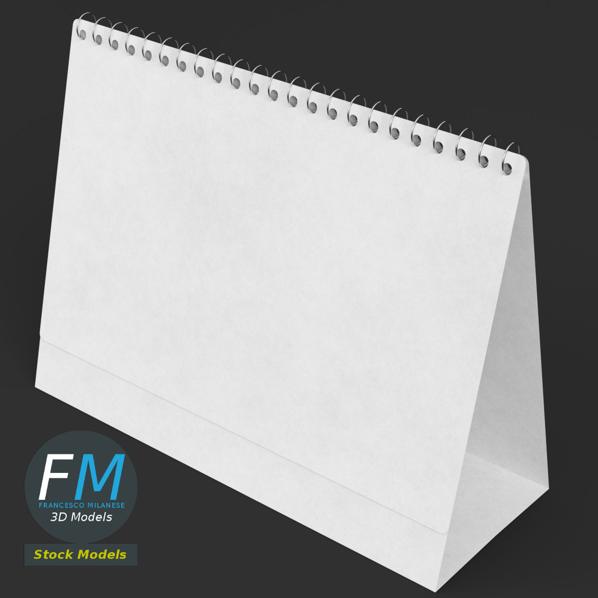 3D-Modell - Tischkalender-Vorlage - 02