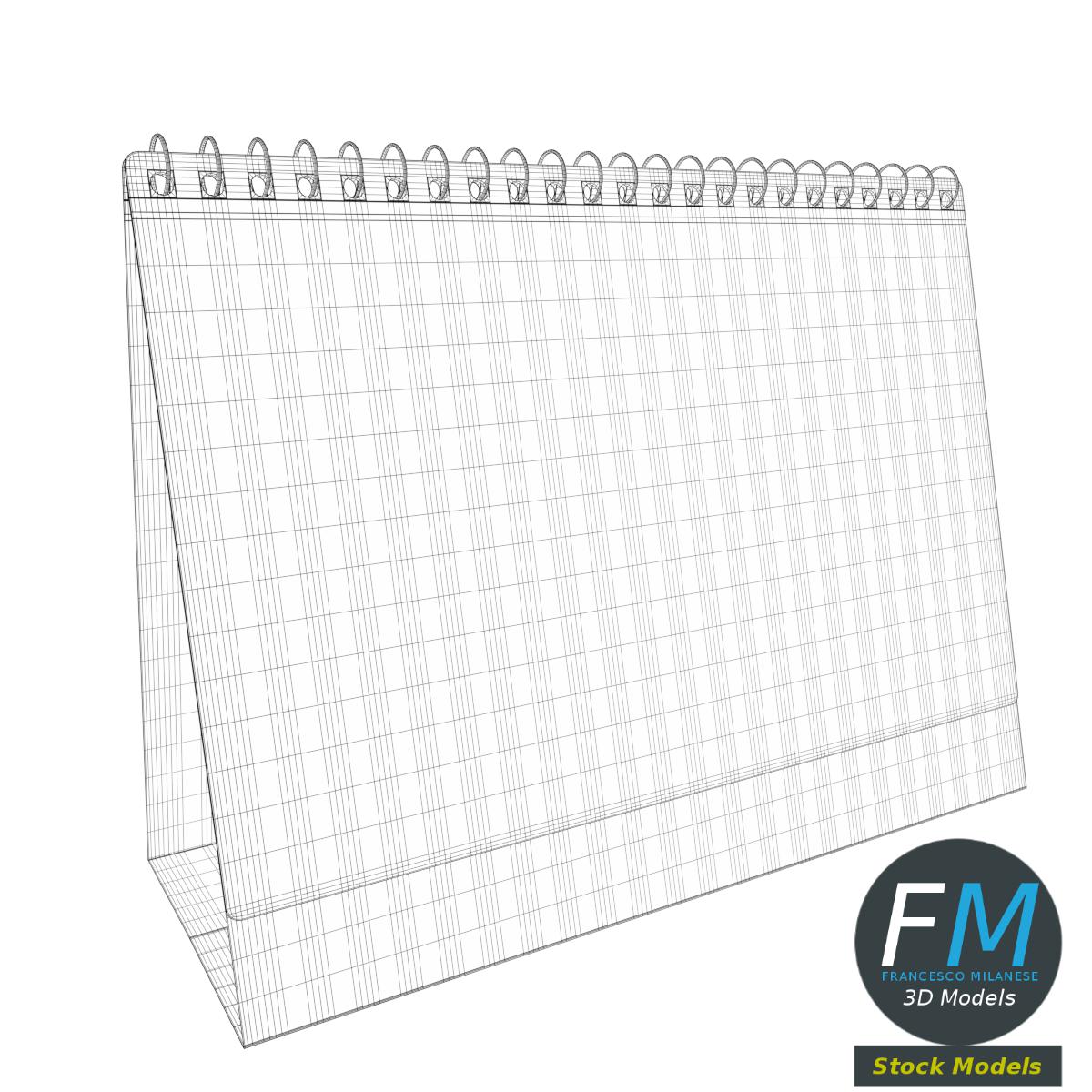 3D-Modell - Tischkalender-Vorlage - 07