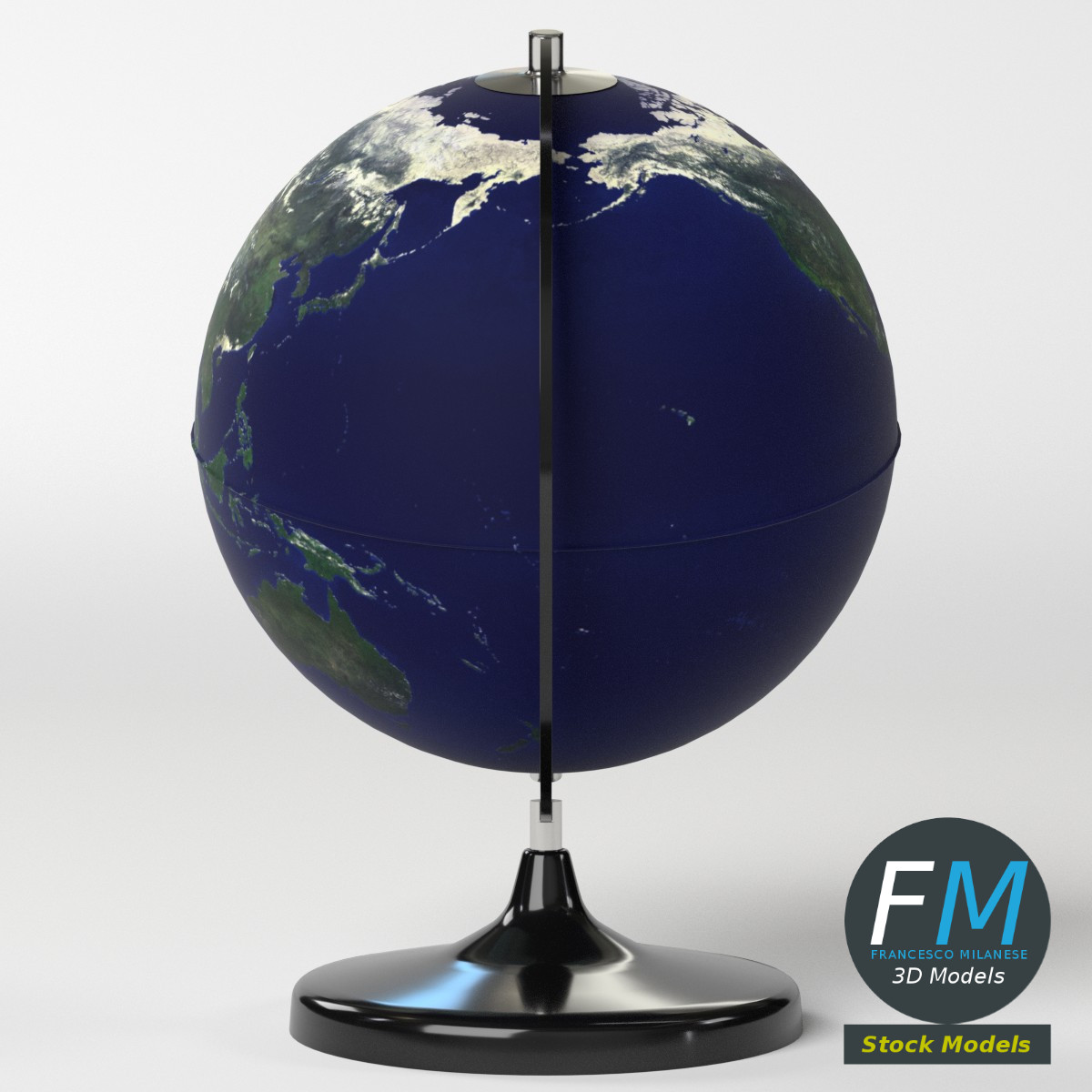 3D-Modell - Schreibtischglobus - 05