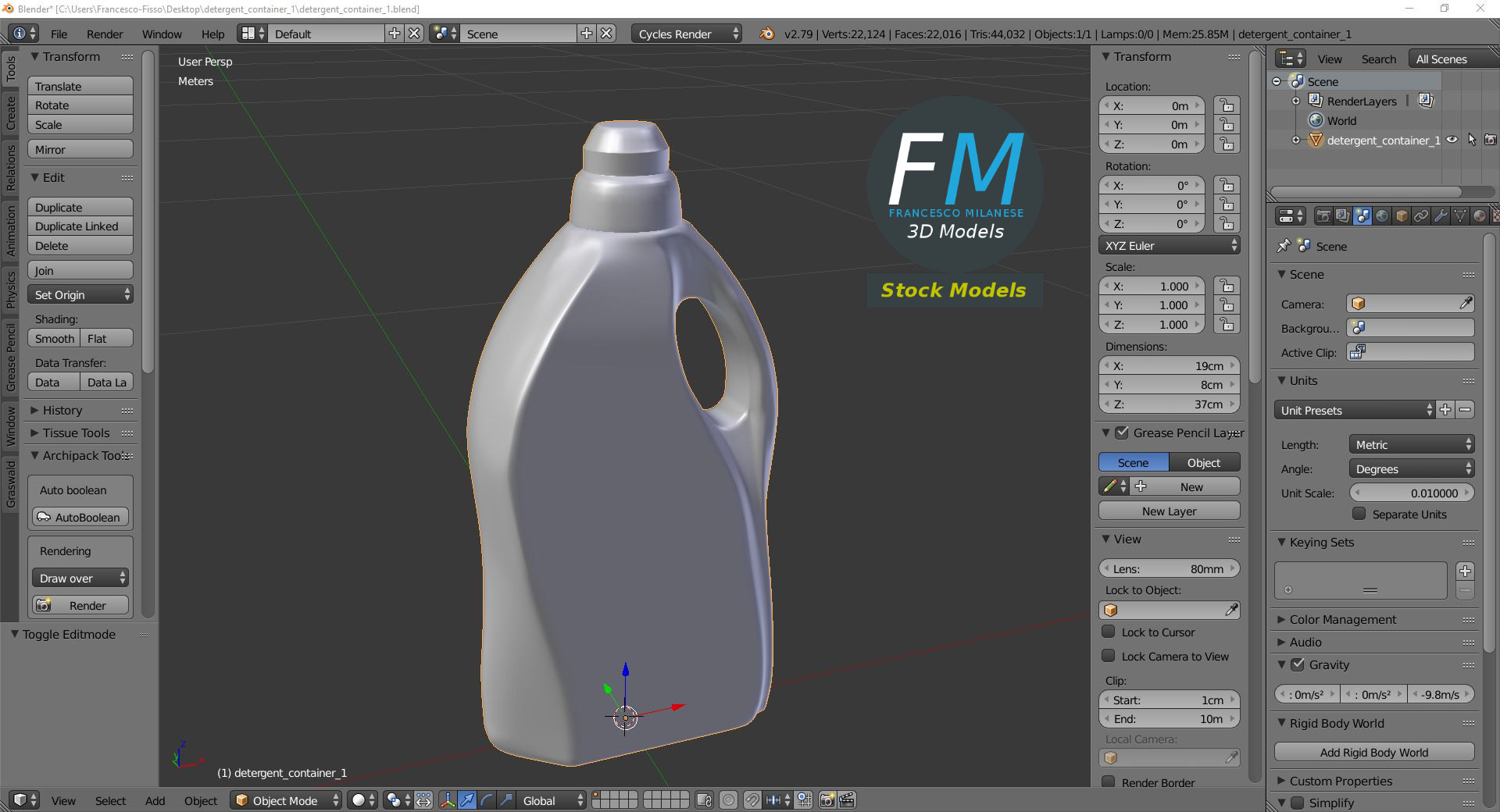 3D-Modell - Waschmittelbehälter - 09