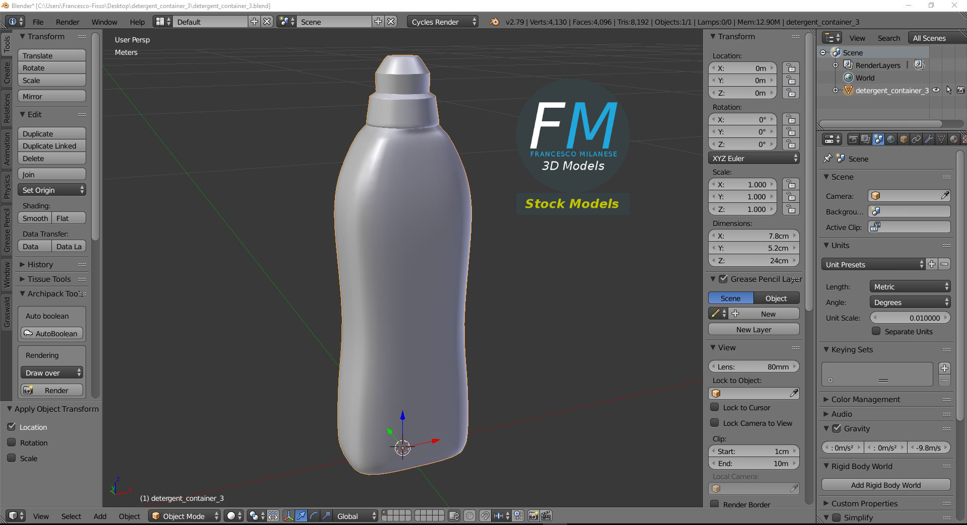 3D-Modell - Waschmittelbehälter - 09