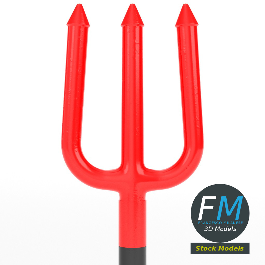 3D-Modell - Teufelsdreizack Spielzeug - 03