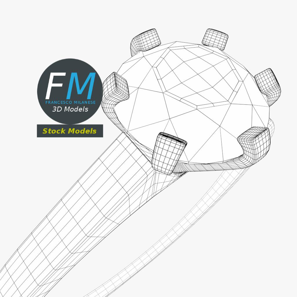 3D-Modell - Diamant-Solitärring - 08