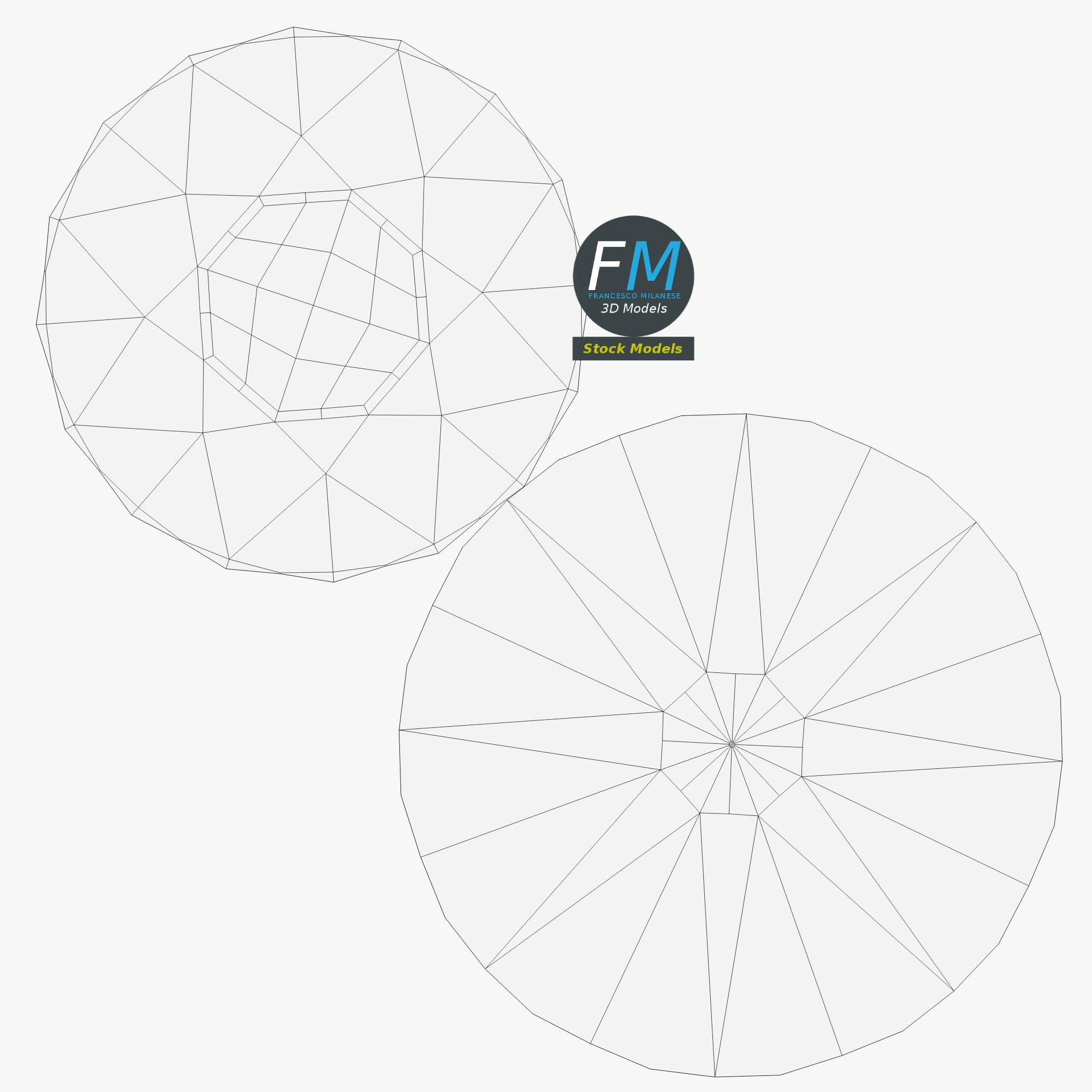 3D-Modell - Diamant-Solitärring - 11
