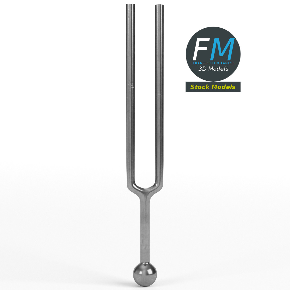 3D-Modell - Stimmgabel - 01