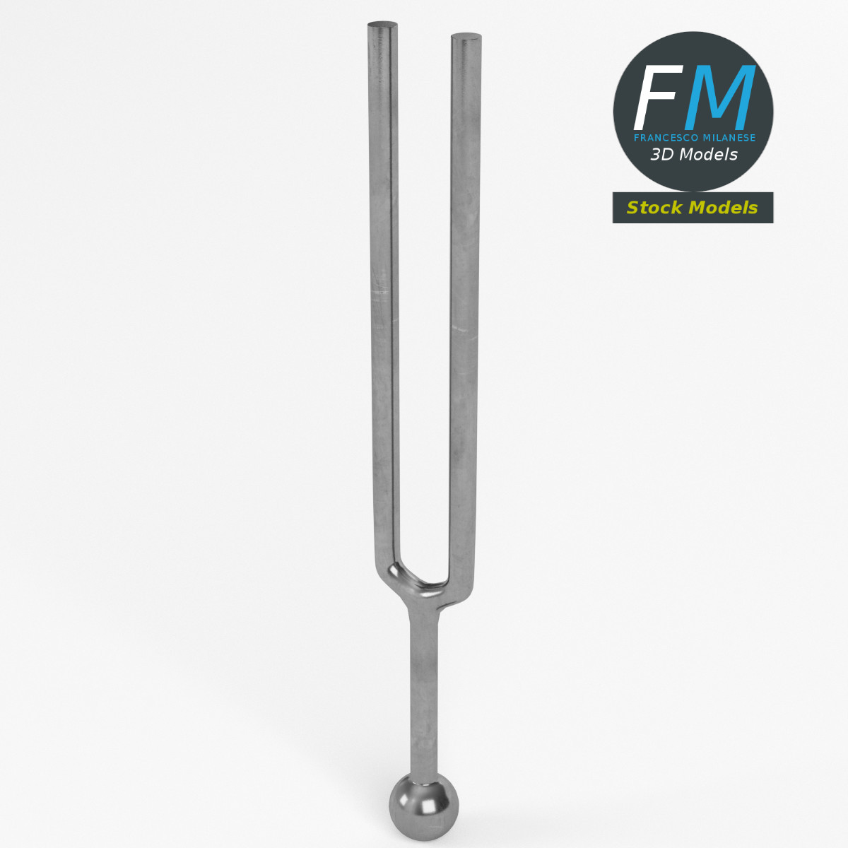 3D-Modell - Stimmgabel - 02