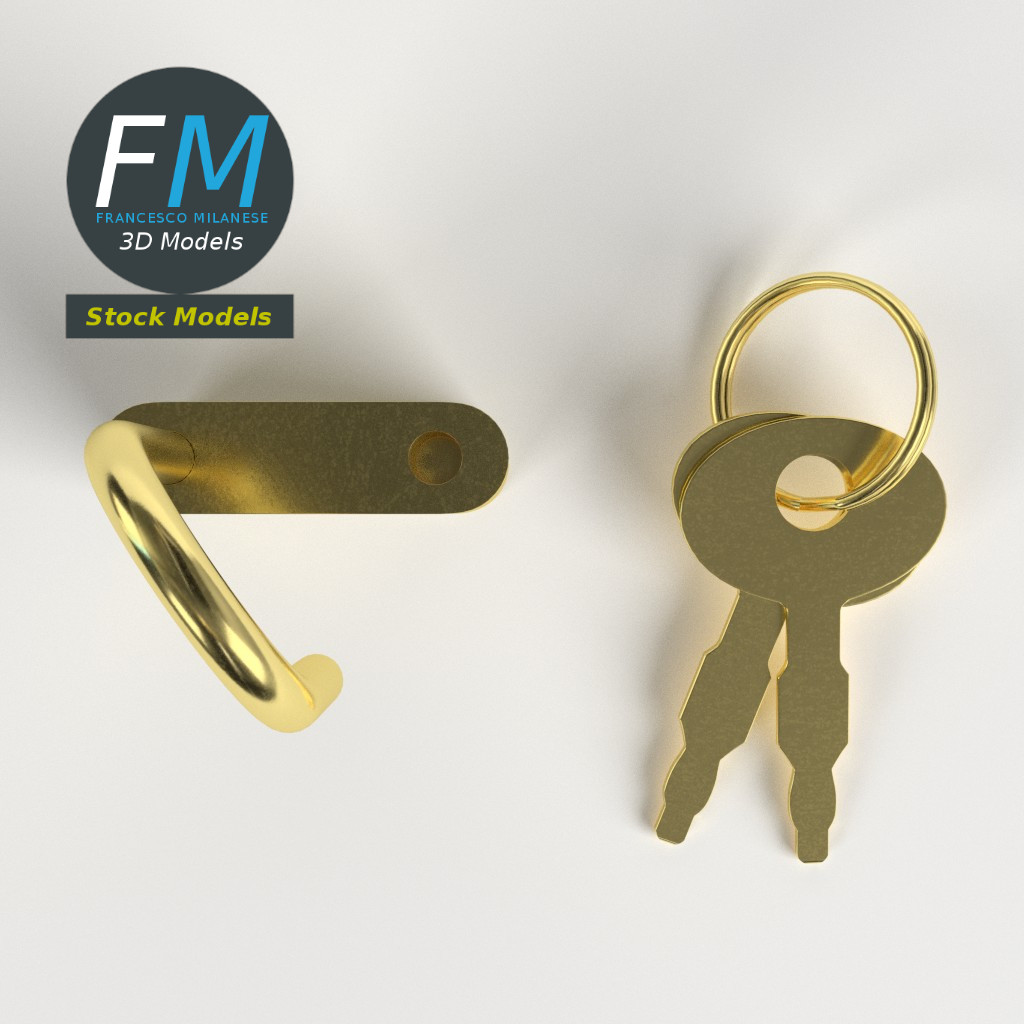 3D-Modell - Tagebuchschloss - 06