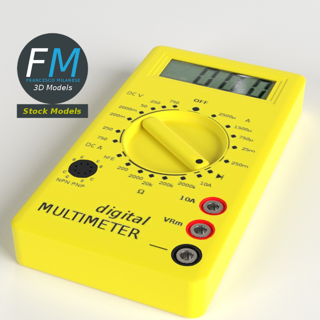 3D-Modell - Digitalmultimeter - 01