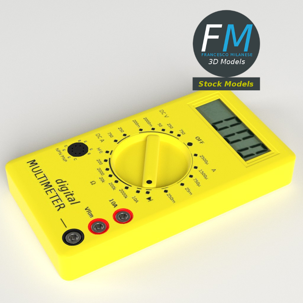 3D-Modell - Digitalmultimeter - 02
