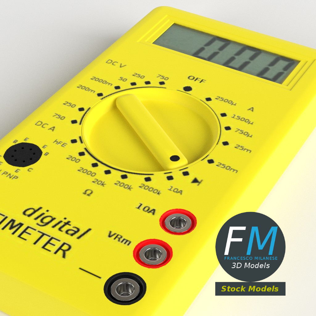 3D-Modell - Digitalmultimeter - 06