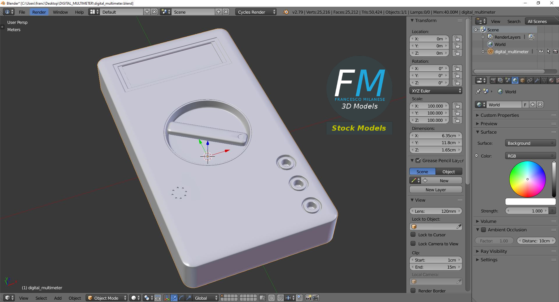 3D-Modell - Digitalmultimeter - 09
