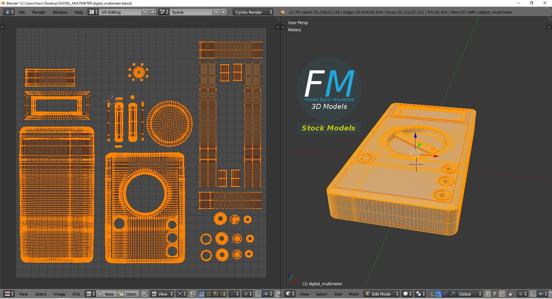 3D-Modell - Digitalmultimeter - 10