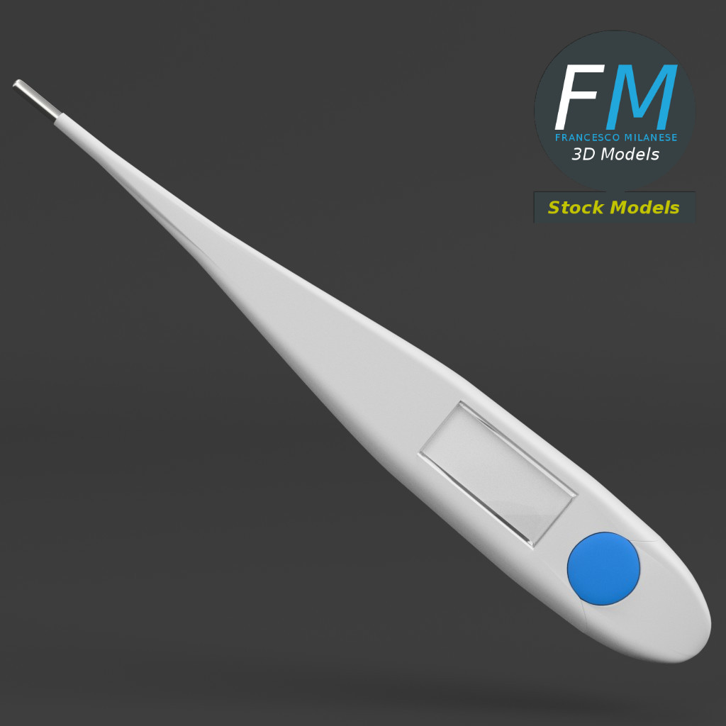 3D-Modell - Digitalthermometer - 03