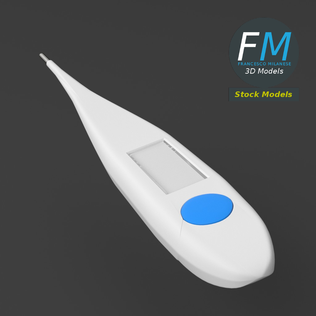 3D-Modell - Digitalthermometer - 05
