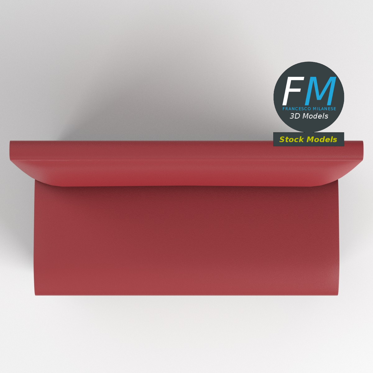 3D-Modell - Diner-Sitzbank - 06