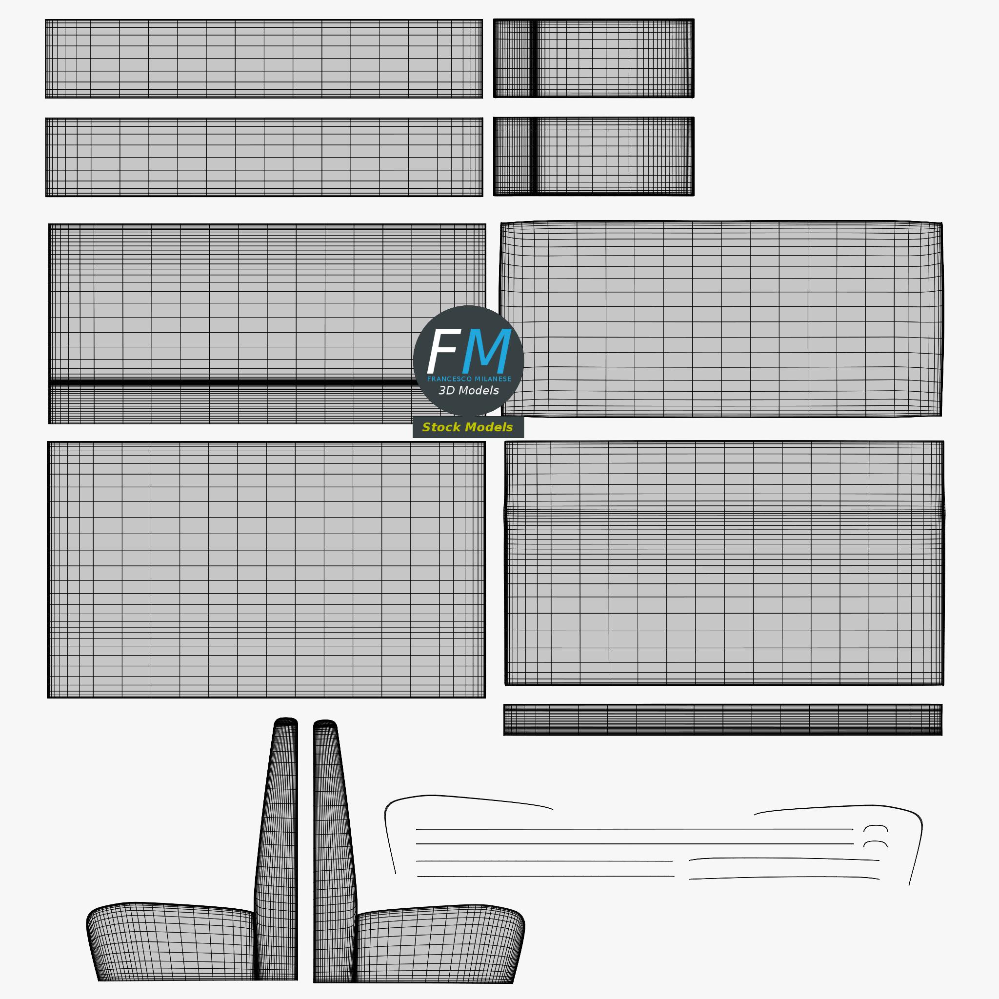 3D-Modell - Diner-Sitzbank - 11 3D-Modell - Diner-Sitzbank - 11
