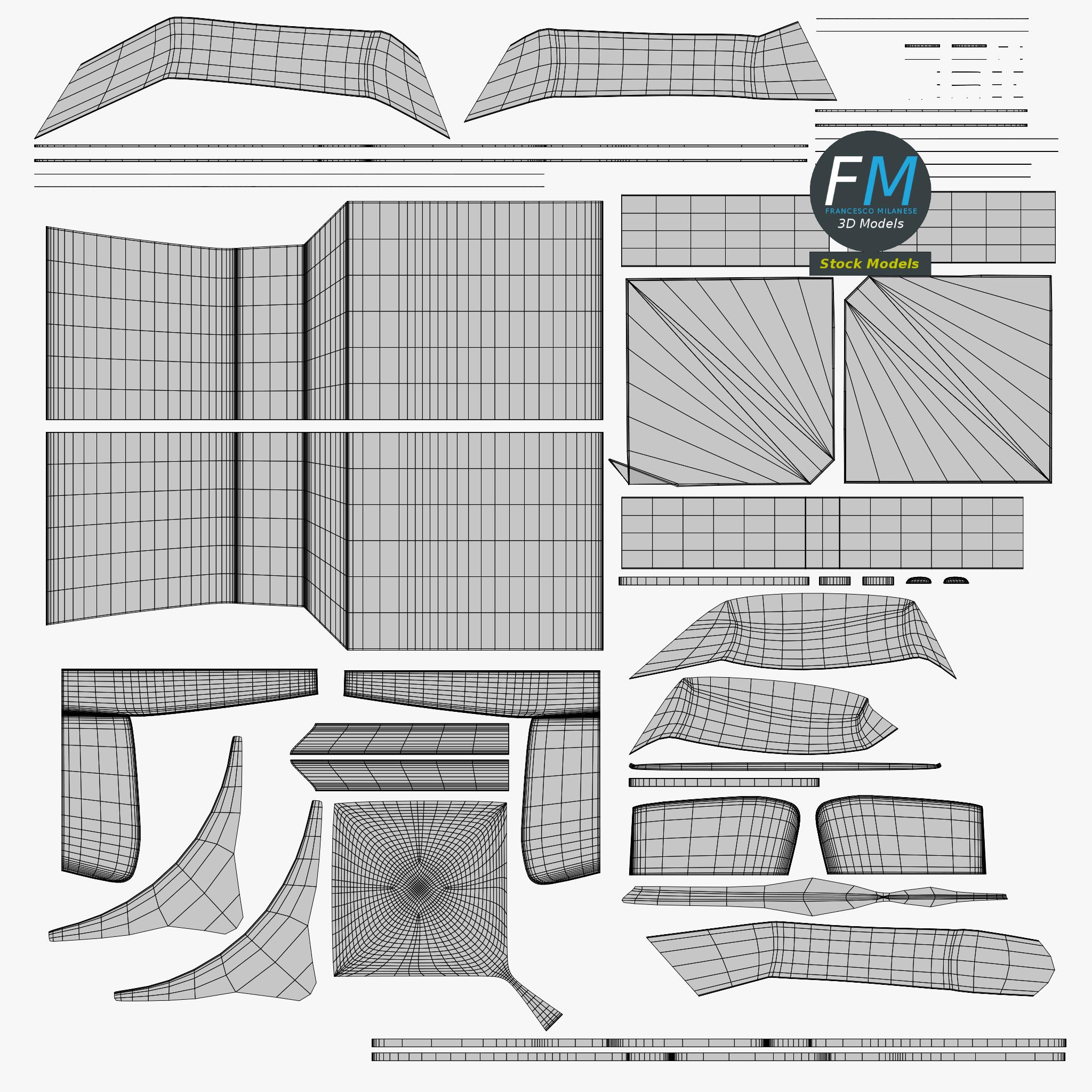 3D-Modell - Diner-Ecksitzbank - 11 3D-Modell - Diner-Ecksitzbank - 11