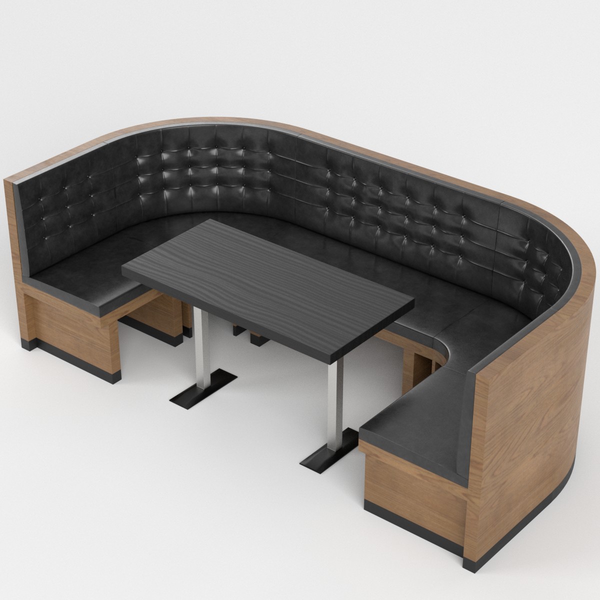 3D-Modell - Chesterfield-Diner-Booth-Set - 02