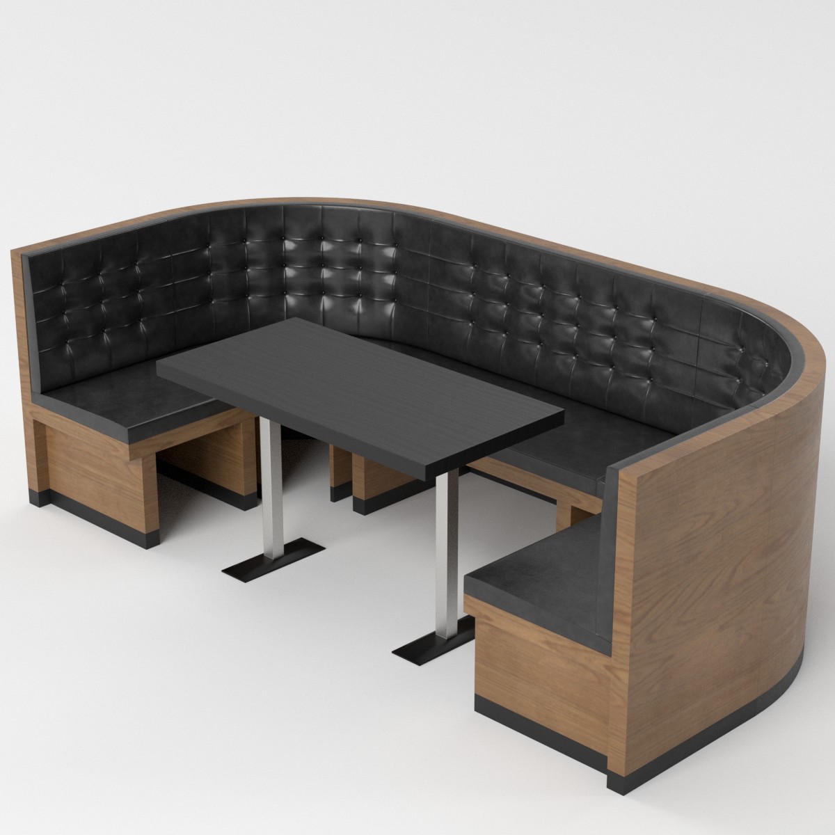 3D-Modell - Chesterfield-Diner-Booth-Set - 05