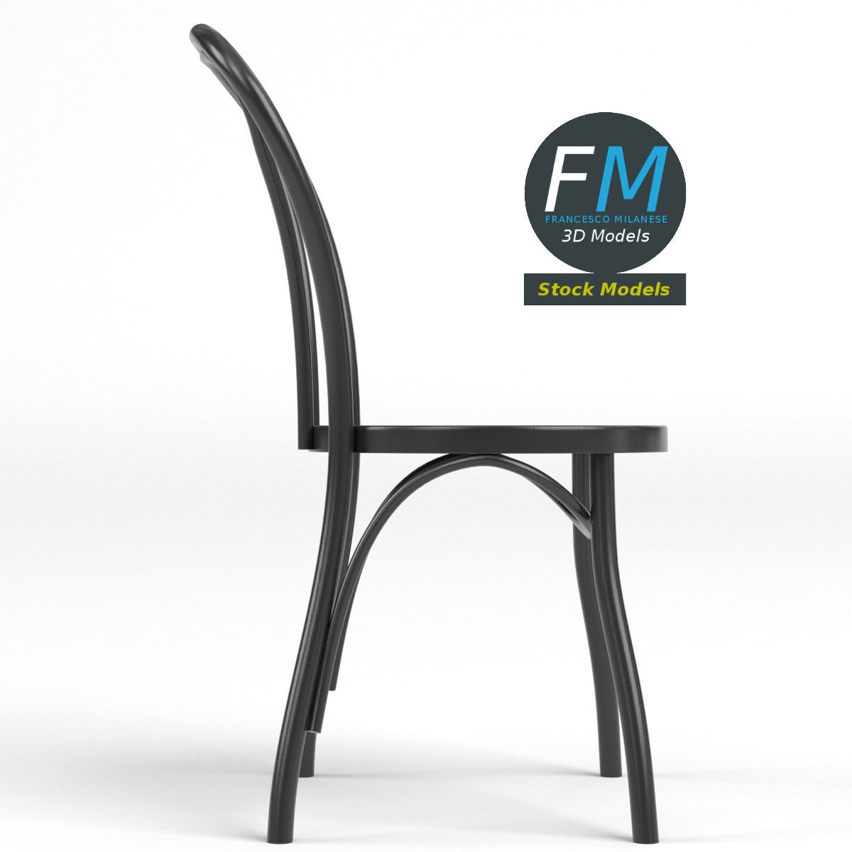 3D-Modell - Esszimmerstuhl - 04