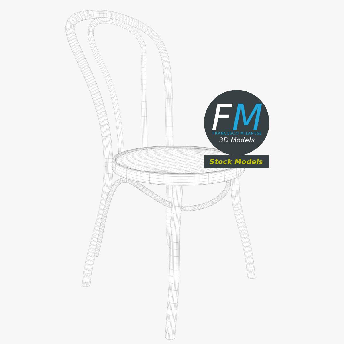 3D-Modell - Esszimmerstuhl - 07