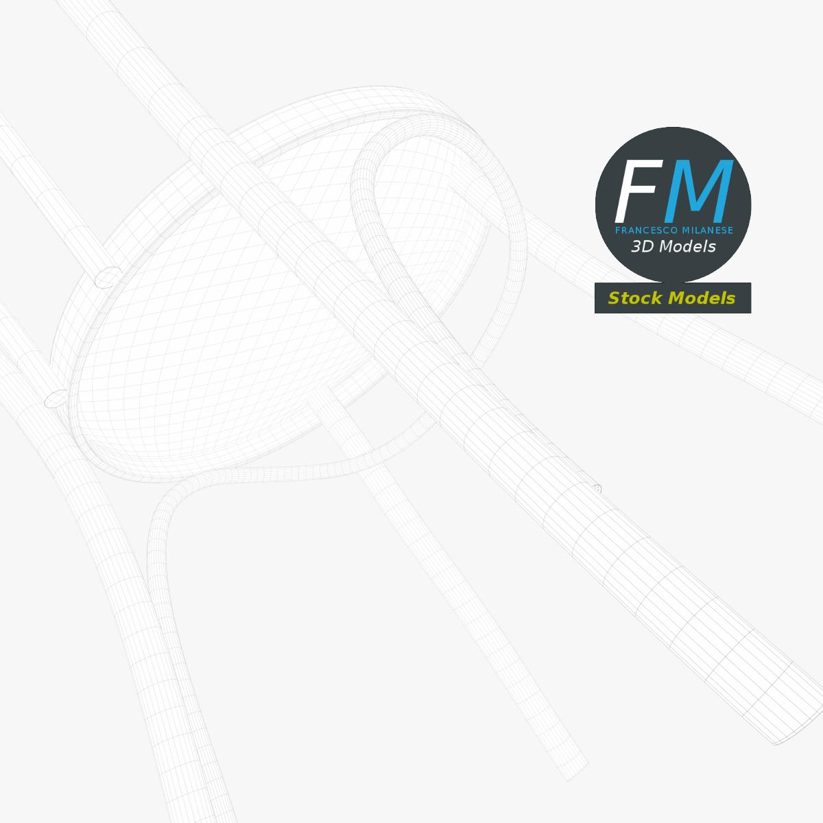 3D-Modell - Esszimmerstuhl - 08
