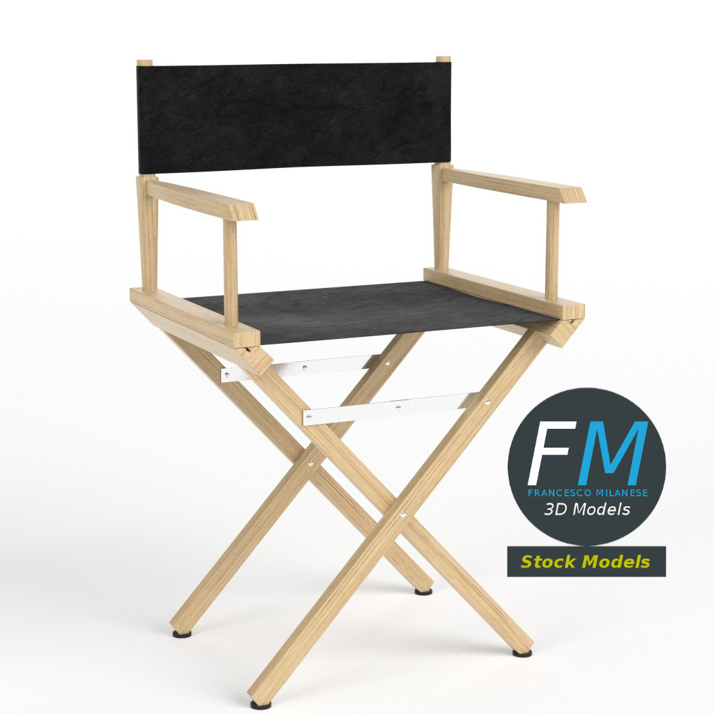3D-Modell - Regiestuhl - 01