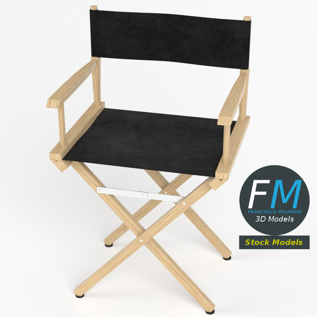 3D-Modell - Regiestuhl - 02