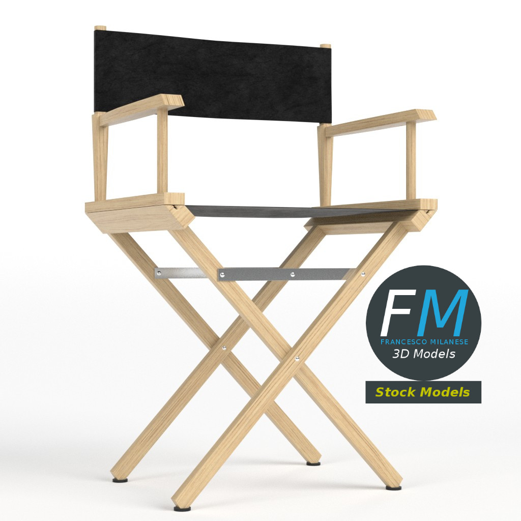 3D-Modell - Regiestuhl - 03