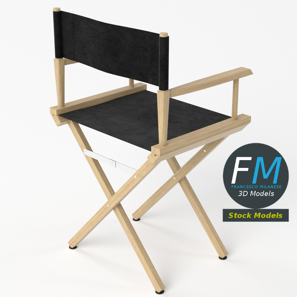 3D-Modell - Regiestuhl - 05