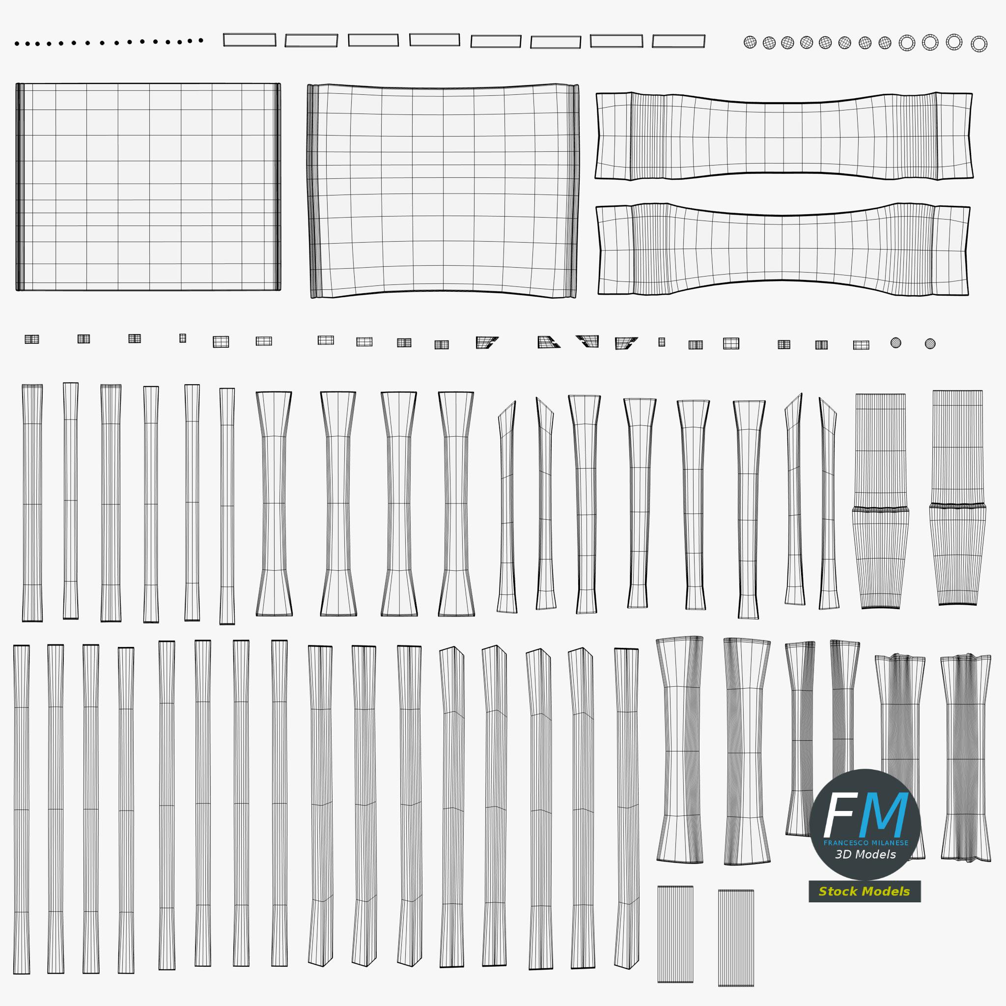 3D-Modell - Regiestuhl - 11 3D-Modell - Regiestuhl - 11