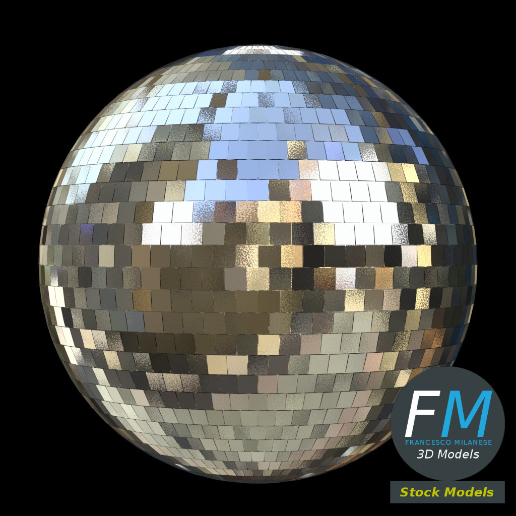 3D-Modell - Discokugel - 01
