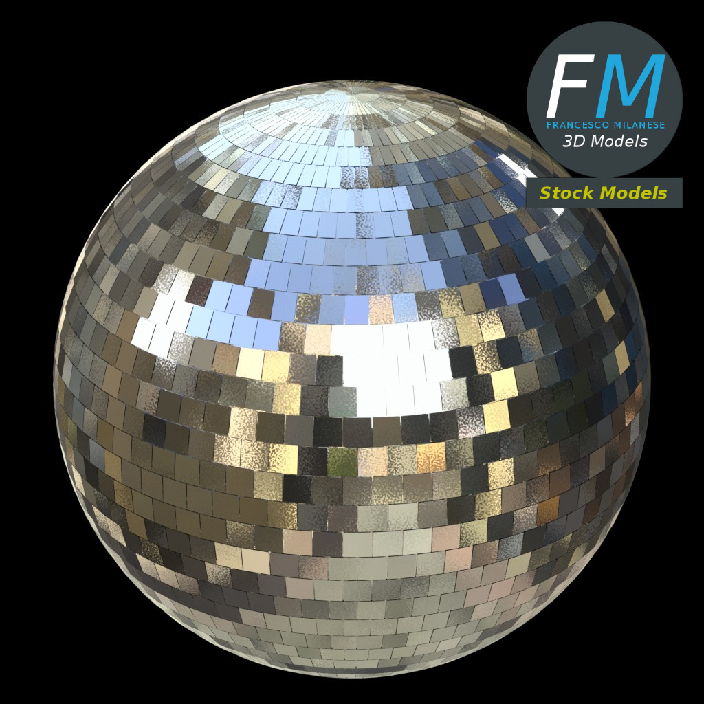 3D-Modell - Discokugel - 02