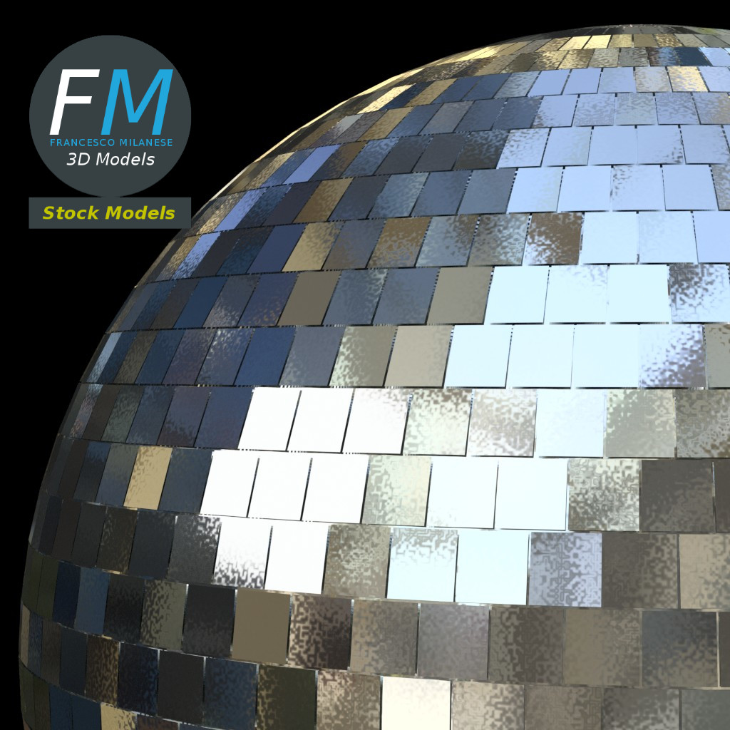 3D-Modell - Discokugel - 04