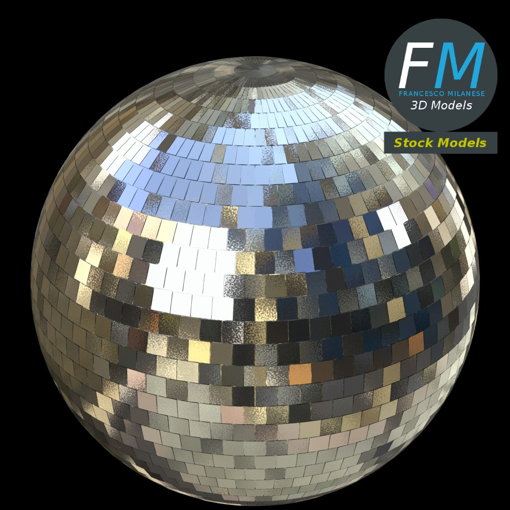 3D-Modell - Discokugel - 05