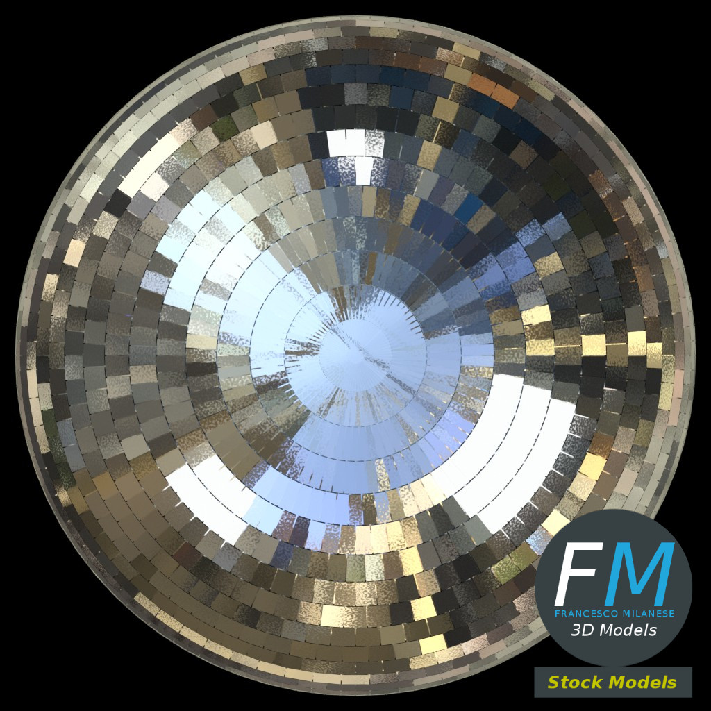 3D-Modell - Discokugel - 06