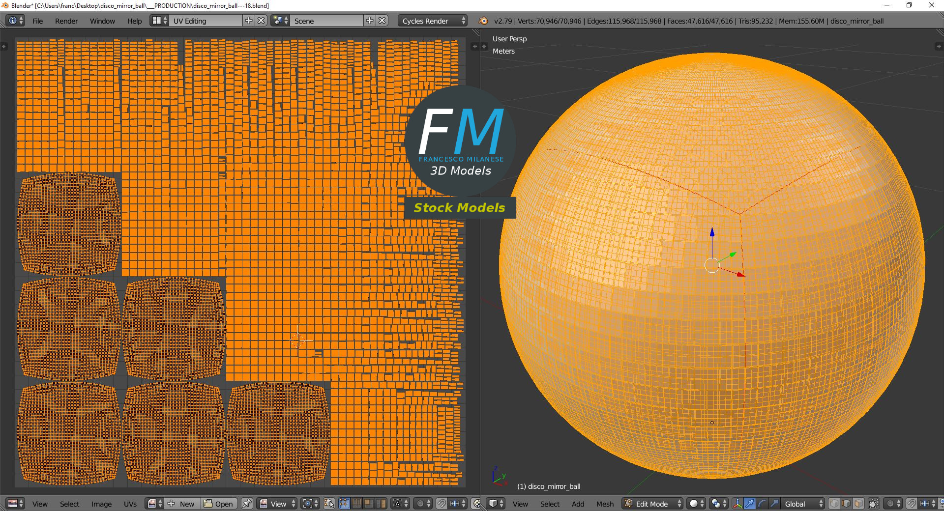 3D-Modell - Discokugel - 10